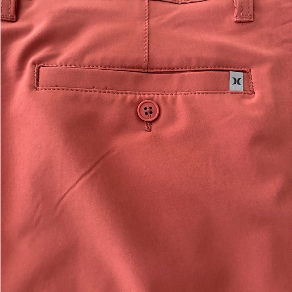 Hurley Salmon and Black Shorts,  like new. - Picture 1 of 3